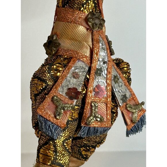 VTG Handmade Dancer Figurine Doll Statue 1960s Bangkok Thailand Oriental MCM Fun - Picture 9 of 16
